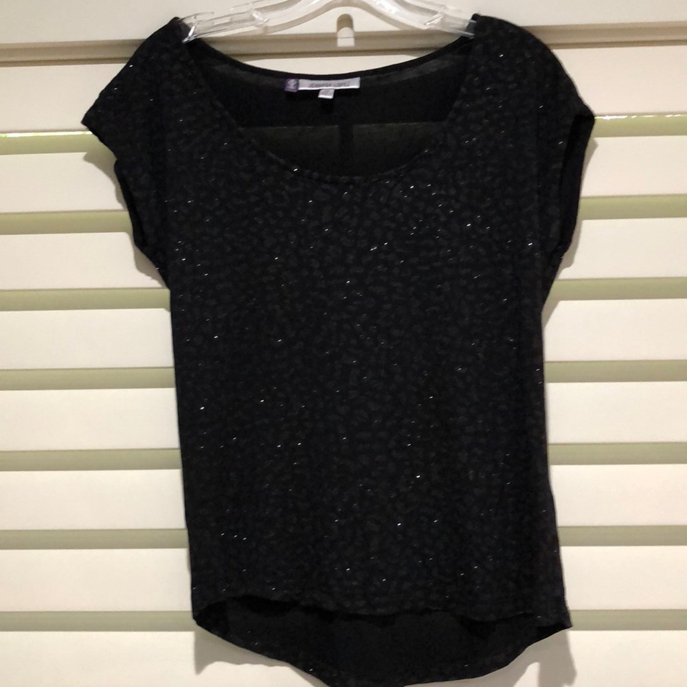 Sparkly black top